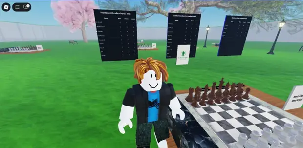 Branded interactive ChessLand in Roblox